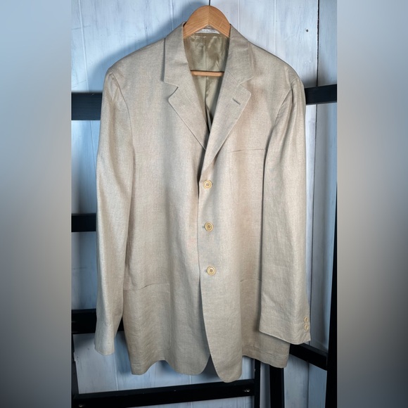 Ermenegildo Zegna Custom 100% Linen Jacket Unlined, 48-extra T, DRYCLEANED, MINT - Picture 7 of 7